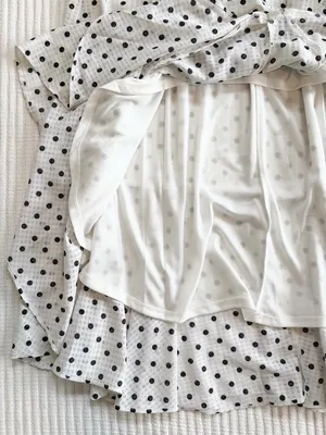 NWT Polka Dot Tiered Ruffle Maxi Dress White Size 8 thumbnail 7