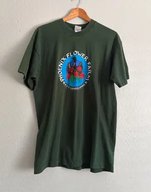 Phoenix Flower Farm Green Graphic Tee thumbnail 1