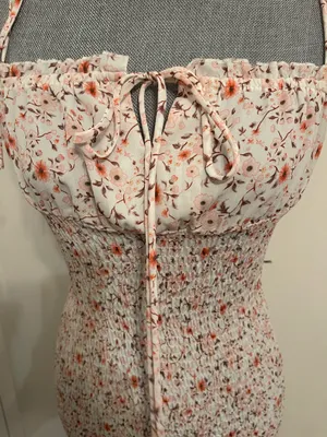 Kirra Smocked Floral Spaghetti Straps Mini Dress thumbnail 9