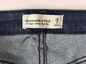 Abercrombie & Fitch Super Skinny High Rise Jeans 26/2 Dark Wash Petite 27” thumbnail 3