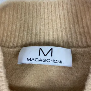 Magaschoni Sweater Womens Medium Beige Mock Neck Long‎ Sleeve Pullover Knit thumbnail 3