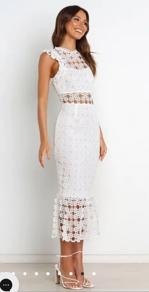 Petal and Pup White Dress thumbnail 1