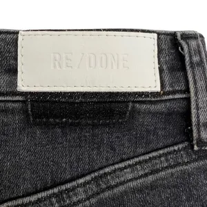 RE/DONE 90S High Rise Straight Leg Jeans in Stoned Noir Black Women's Size 24 thumbnail 8