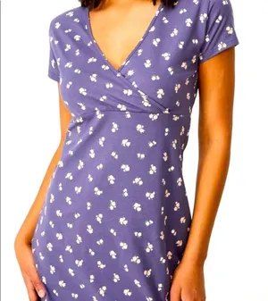 Cotton On bessie crossover ditsy floral mini dress cool mint L new thumbnail 2