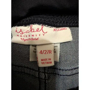 Isabel Maternity by Ingrid & Isabel‎ Dark Wash Skinny Jegging Blue Size 4/27R thumbnail 3