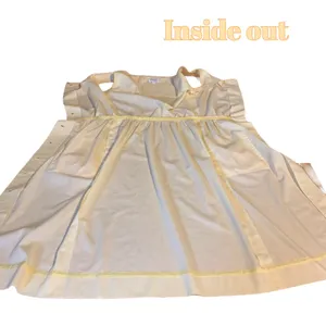 Vintage 1980'S Tanner Pale Yellow Sleeveless Shirt Dress With Belts (6) thumbnail 11