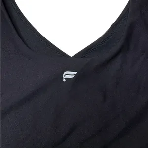 Fabletics Black V Neck Low Impact Sports Bra Bralette Grip Band S M thumbnail 6