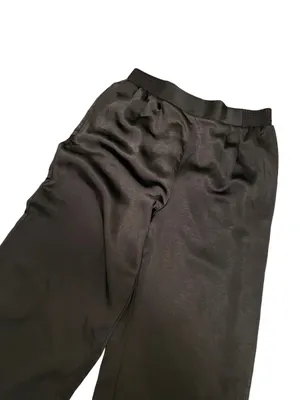 Sanctuary Satin Black High Waist Wide Leg Pants thumbnail 5