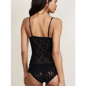 Hanky Panky Signature Lace V-Neck Cami Black Size Medium Stretch Vintage Y2K 90s thumbnail 2