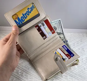 Wallet for Women,Trifold Snap Closure Wallet,Credit Card Holder Coin Purse thumbnail 5