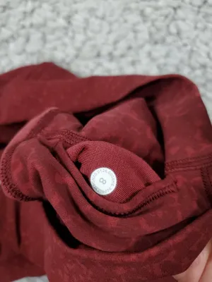 Lululemon HR Align Pant 28" Engineer Print City Camo Chianti Red Size 8 Leggings thumbnail 8