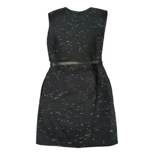 3.1 Phillip Lim Black Tweed Textured‎ Sheath Dress with Belt Size 4 Winter thumbnail 2