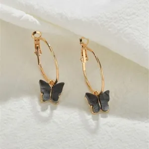 3/$30 💛 Butterfly Hoop Earrings thumbnail 2