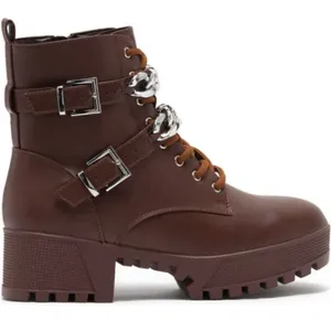 Cape Robbin Koda‎ Chainlink Lace Up Platform Boot Size 8 thumbnail 3