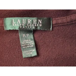 Lauren Ralph Lauren Petite Brown Cotton Utility Jacket Full Zip Snap Small P/P thumbnail 11