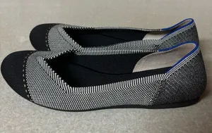 Rothy’s The Flat Gray Mist Captoe Classic Office Minimalist Preppy Ballet Flat 7 thumbnail 1