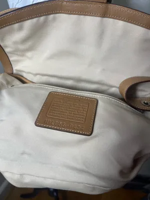 Coach Signature Sufflette leather handbag soho 9434 and purse Beige, Leather thumbnail 10