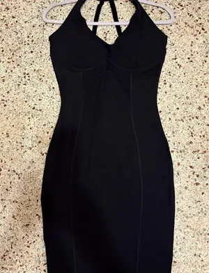 Gymshark Whitney dress black please read thumbnail 5
