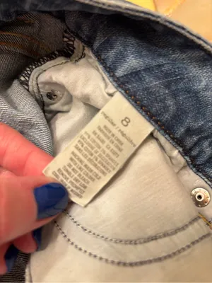 American Eagle Outfitters Light Blue Distressed Jeans thumbnail 4