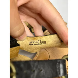 Born Wedge Sandals‎ Womens 11 Black Excellent Leather Slingback Thong W31811 thumbnail 7