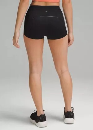 Lululemon Nulux Tight-Fit High-Rise Track Short 2.5" - Black - 4 thumbnail 3