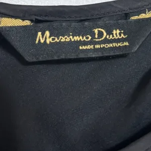 Massimo Dutti Pleated Romper Womens‎ M Black Drawstring Waist Minimalist thumbnail 6