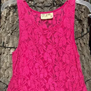 Free People Pink Lace Maxi‎ Dress thumbnail 3