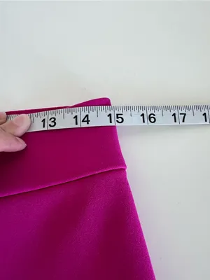 DKNY Women's‎ Wide Leg Fuchsia Pink Classic Crepe High Rise Trouser Pants thumbnail 5