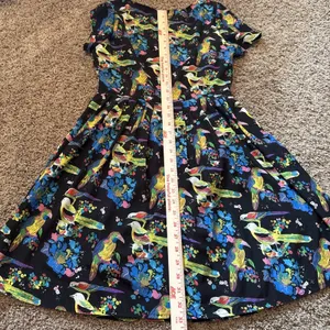 The Style London Colorful Bird & Floral Retro Style Dress Size Medium thumbnail 7