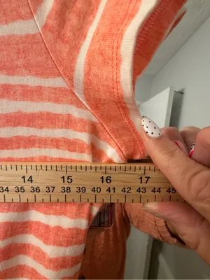 Tommy Bahama Orange & White Striped Short-Sleeve Maxi Dress with Rope Belt thumbnail 6