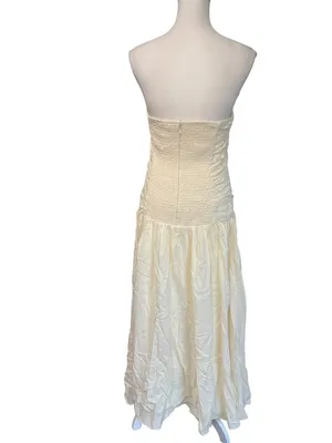 ASTR the Label Zori Dress in Cream Large New Womens Midi thumbnail 6