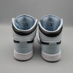 Jordan 1 Mid SE GS Ice Blue Black White DV1337-104 5.5Y Women 7 Sneaker thumbnail 8