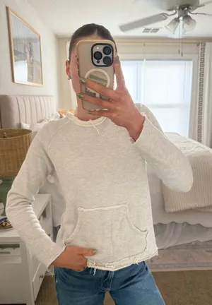 MOTHER Denim Crewneck Pullover Sweatshirt thumbnail 1