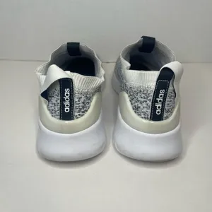 Adidas Cloudfoam Gray and White Slip-On Sneakers thumbnail 3