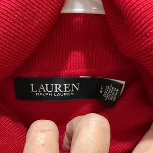 Ralph Lauren Black Label Red Turtleneck Modal/Silk/Nylon Large thumbnail 3