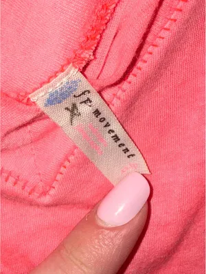 Free People Moement lightweight activewear tank top bright coral size XS thumbnail 3
