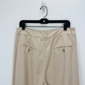 Madewell The Harlow Wide Leg Pant Linen Twill Harvest Moon Beige US 12 NWT thumbnail 13