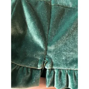 NEW Y2K Johnny Wujek Evergreen Velvet Mini Prom Dress Size M thumbnail 7