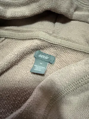 aerie Snap-Side Hoodie in Dusty Mauve thumbnail 2