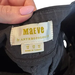 Maeve x Anthropologie - Black Wide-Leg Dress Pants Sz 10 thumbnail 7