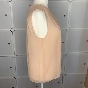 Zara Woman Sheer Pleated Sleeveless Blouse Size Small thumbnail 5