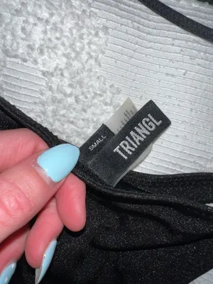 Triangl Black Sparkly Bikini thumbnail 3