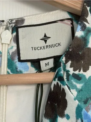 Tuckernuck Budding Bluebell Hadley Collared Floral Shirt Dress Medium thumbnail 6