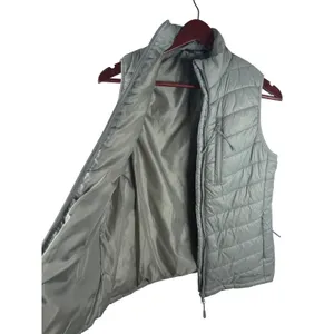 Eddie Bauer Puffer Vest Small‎ EB001794 Sage Green Quilted Zip Up Outdoor Hiking thumbnail 9