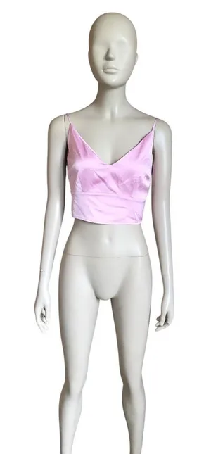 NWT Abercrombie and Fitch Lavendar Crop Top thumbnail 1