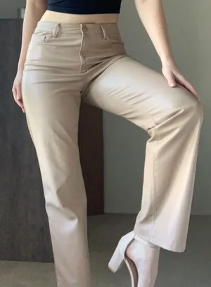 Zara Faux Leather Pants thumbnail 1