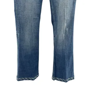 Antik Denim Women's Size 29 Bootcut Embroidered Indigo‎ Blue Jeans Button Fly thumbnail 3
