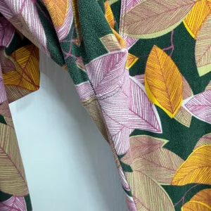 Lularoe green multicolor leaf print soft‎ lightweight stretch leggings pants XL thumbnail 4