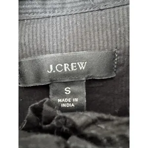J. Crew Ruffle Sleeve Black Top Embroidered Eyelet Women’s Size Small thumbnail 5