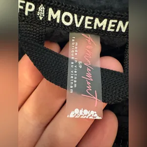 NWOT Free People FP Movement Mountain High Half Zip Fleece - black combo - small thumbnail 11